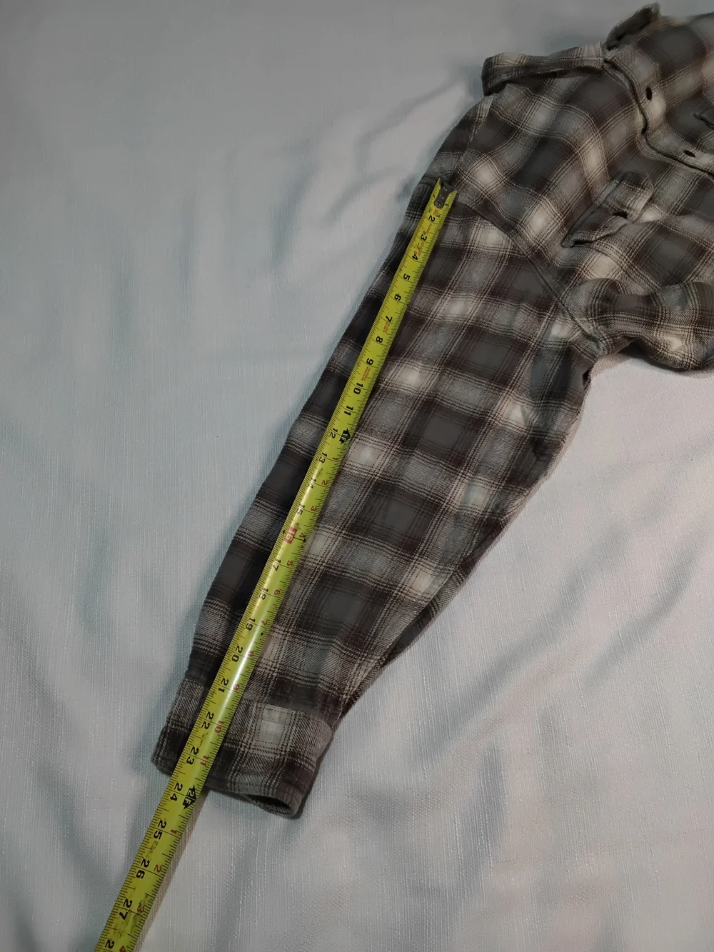 Levi's Gray & White Plaid Long-Sleeve Button-Down Shirt Flannel Sz XXL.